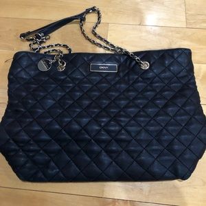 DKNY quilted nappa tote